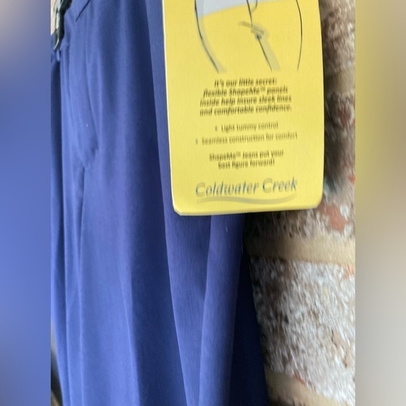 Coldwater Creek Women's Blue Natural Fit Straight Leg - 12 Petite - Picture 4 of 12